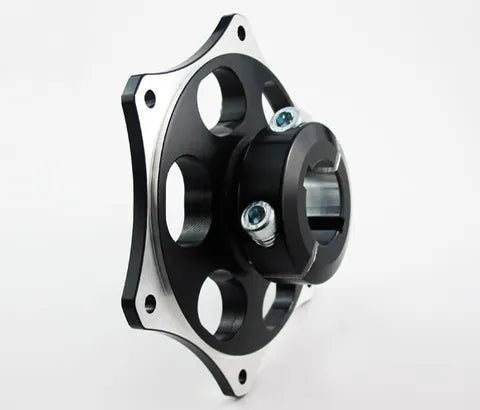 sprocket hub 30mm suit 6mm and 8mm key (2 x colours)
