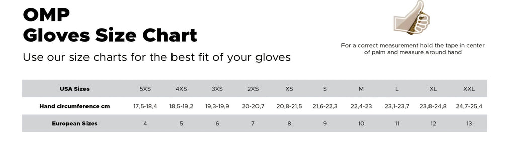 OMP rain wet weather glove