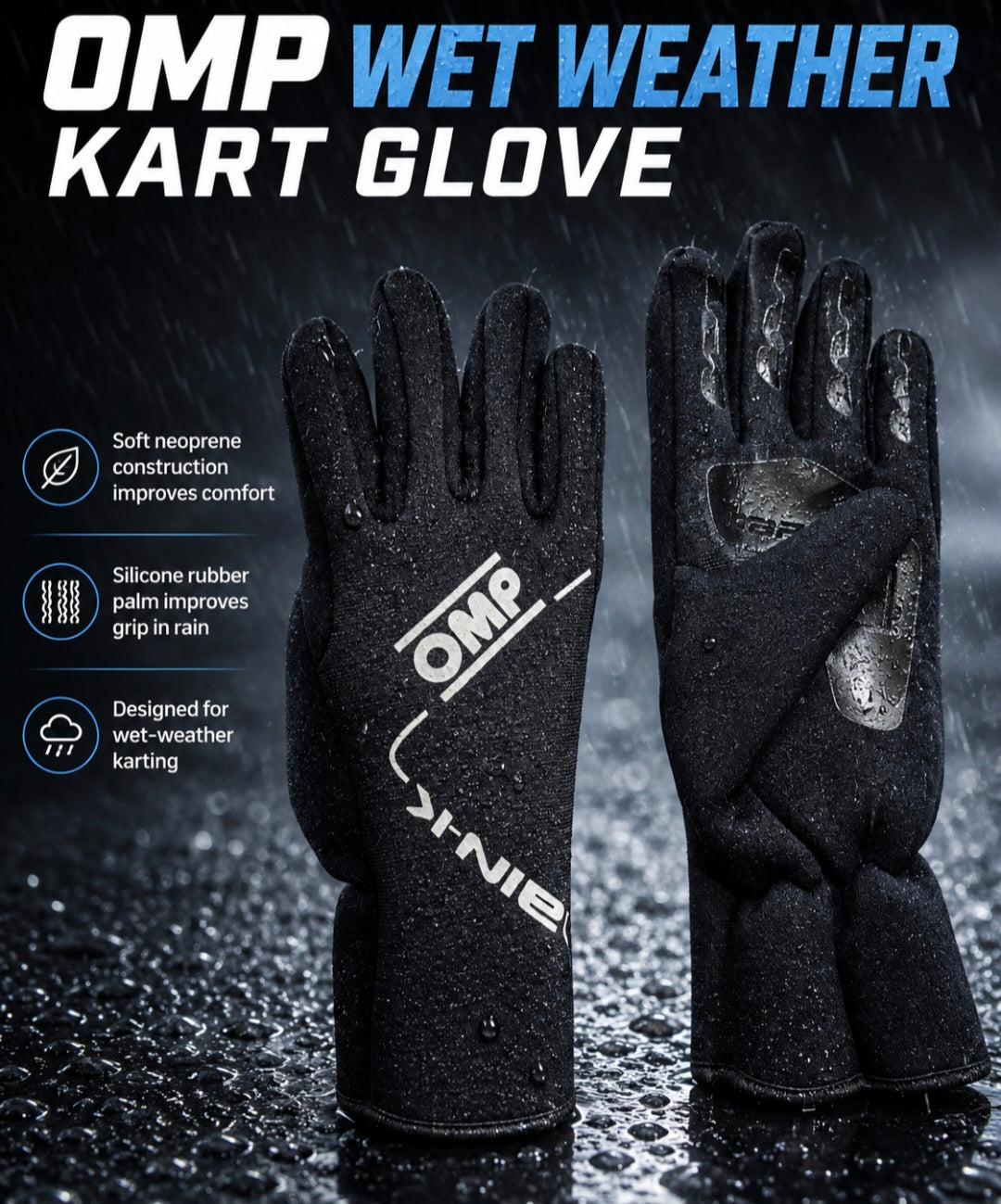 OMP rain wet weather glove