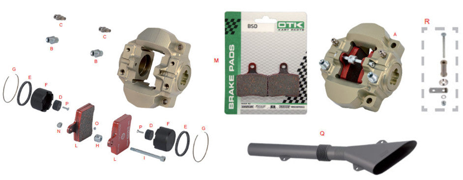 OTK BSD brake caliper (16 x options)