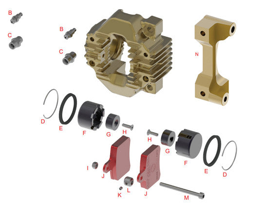OTK BWD brake caliper (16 x options)