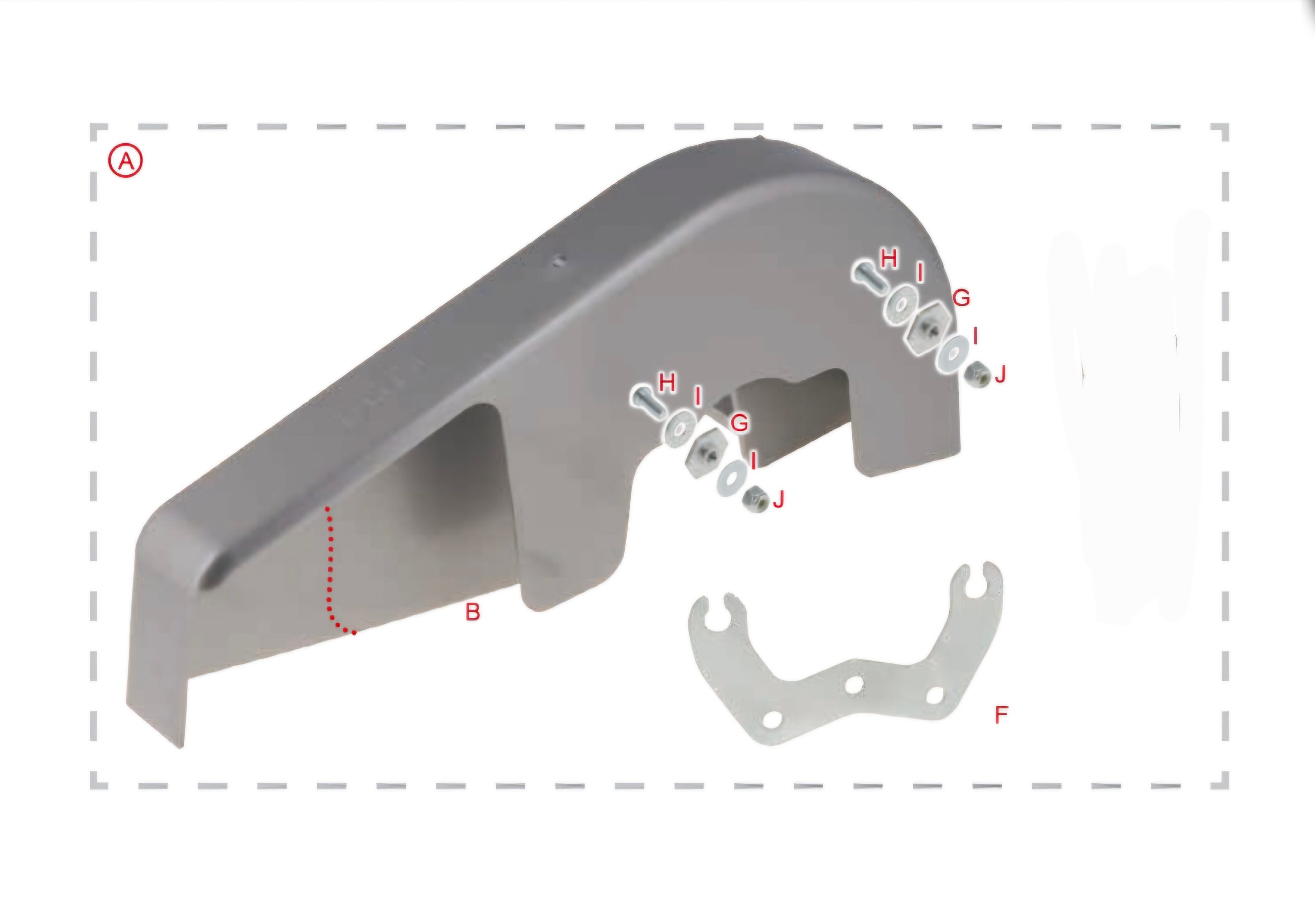 OTK fully enclosed chain guard complete