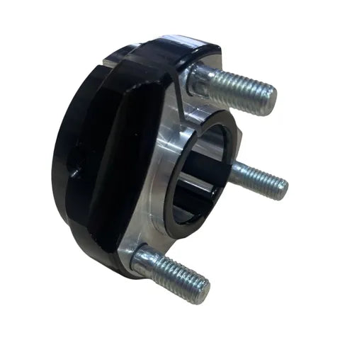 wheel hub 30 x 25mm long 6+8 key black