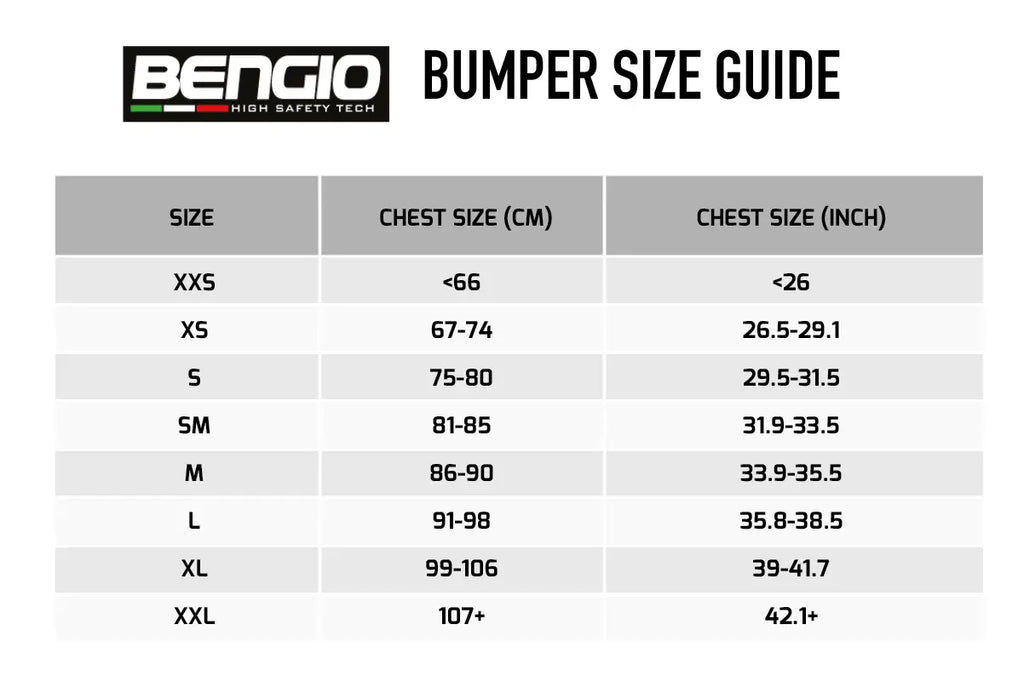 Bengio rib protector - Bumper (9 x sizes)
