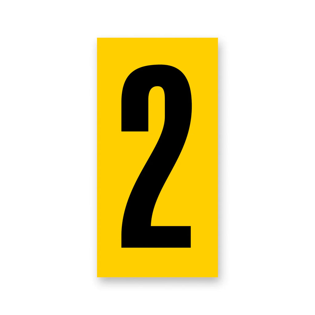number yellow/black senior small (side pod)