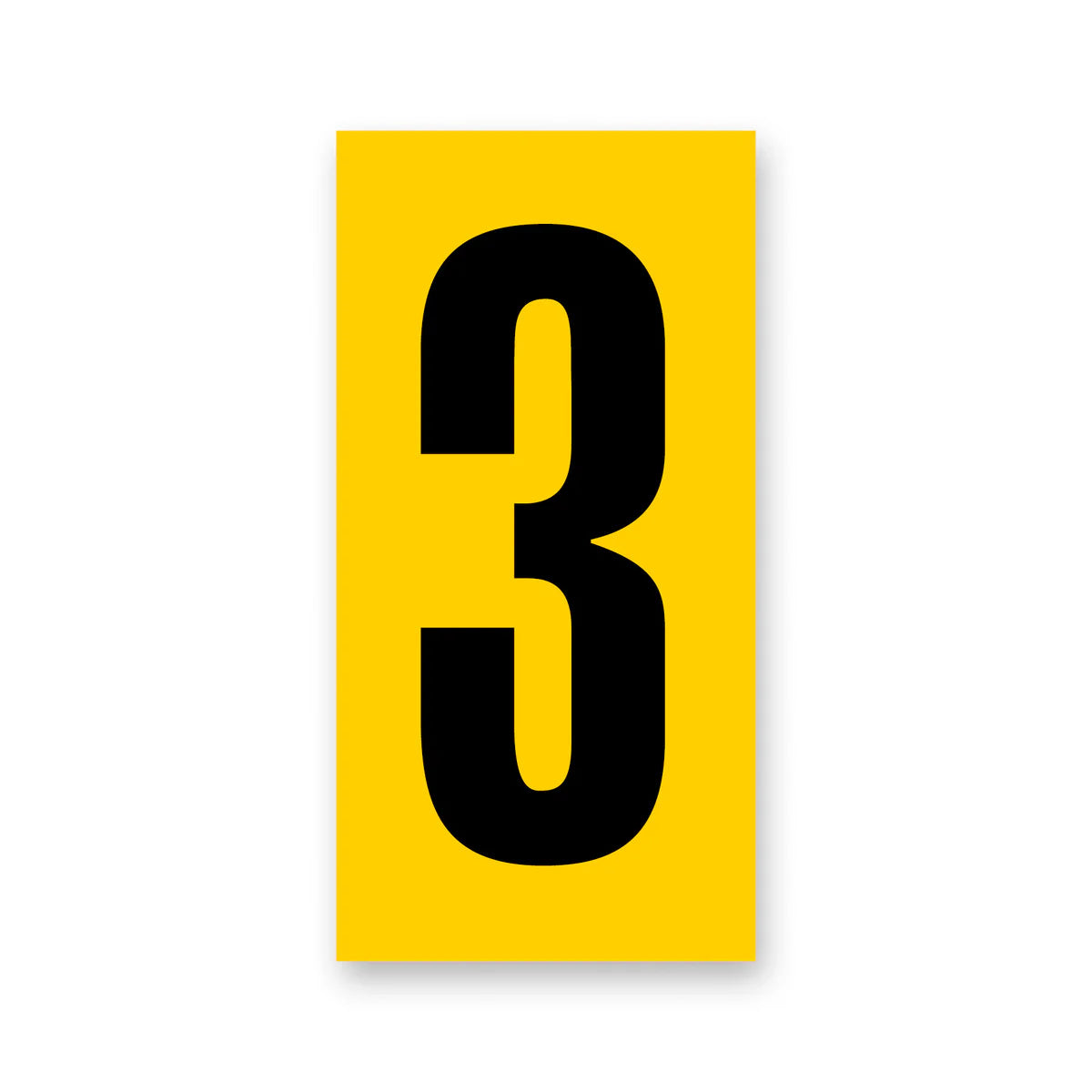 number yellow/black senior large (nassau/rear bumper)