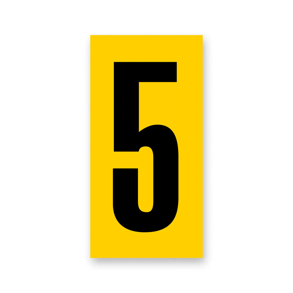 number yellow/black senior small (side pod)