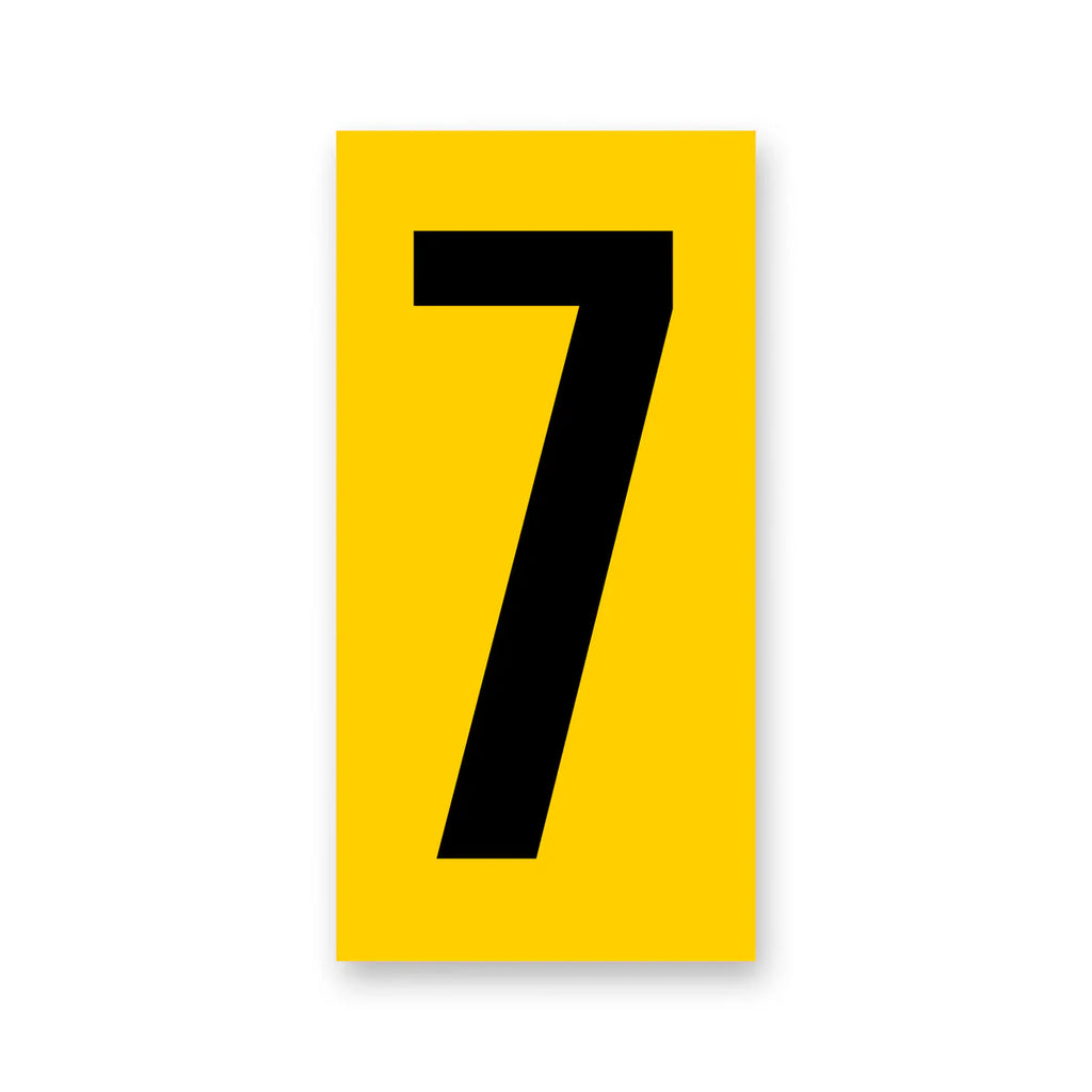 number yellow/black senior large (nassau/rear bumper)