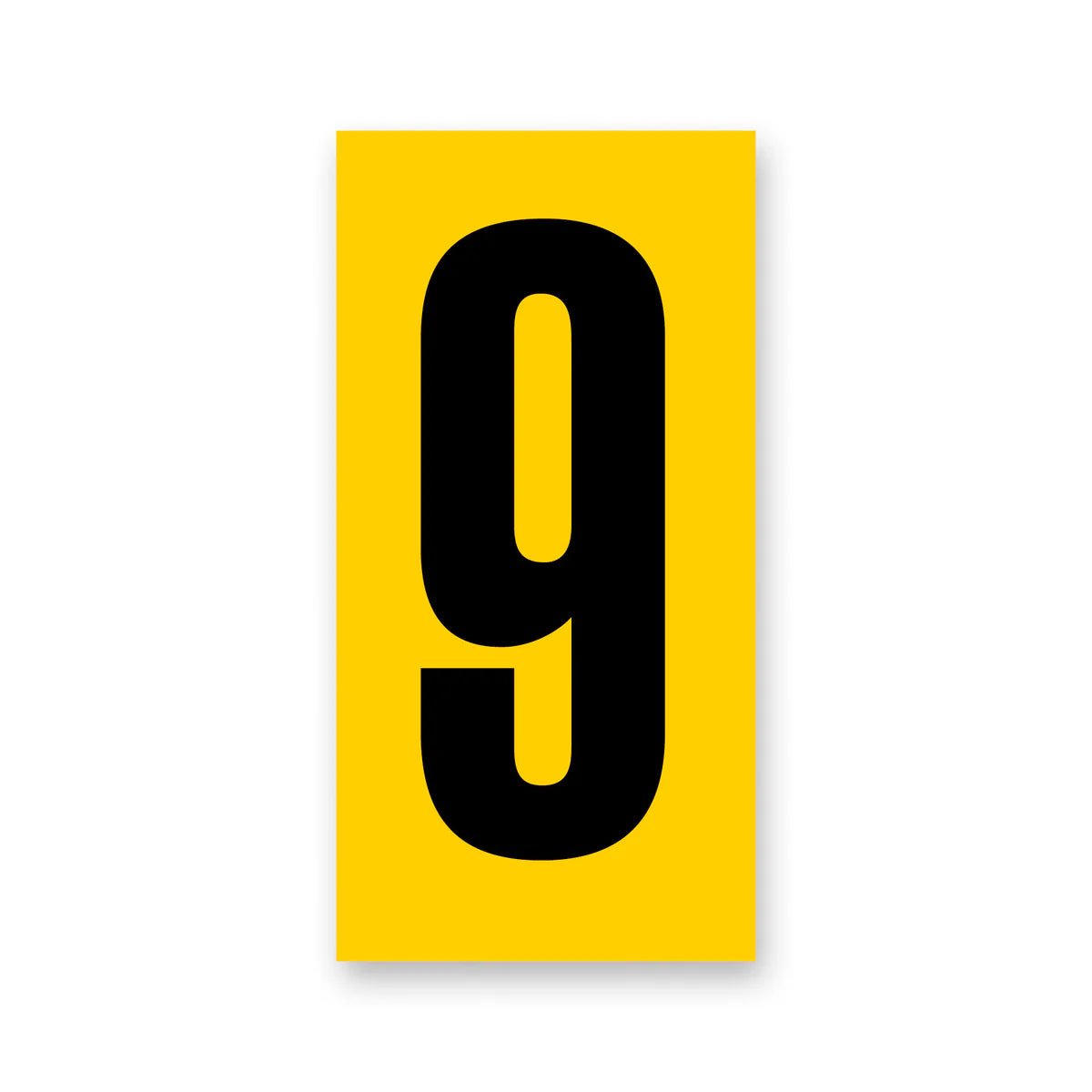 number yellow/black senior large (nassau/rear bumper)