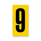 number yellow/black senior small (side pod)