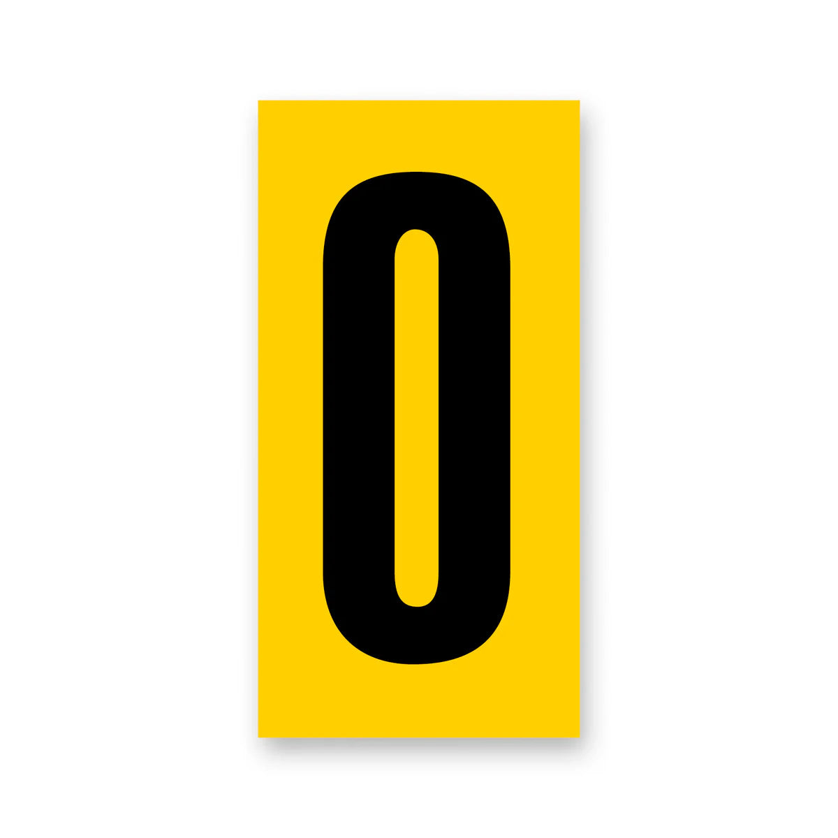 number yellow/black senior large (nassau/rear bumper)