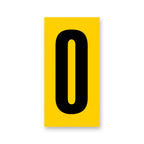 number yellow/black senior small (side pod)