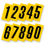 number yellow/black senior large (nassau/rear bumper)