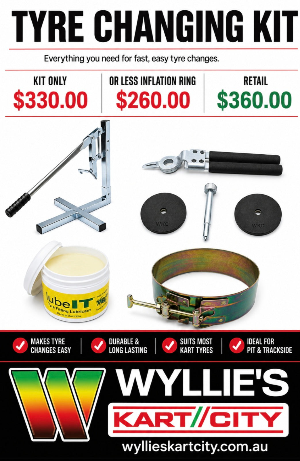 tyre changing kit